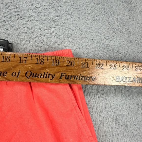 Nautica Mens Pull On Shorts XL Orange Drawstring Pocket Stretch Waistband Casual - Picture 6 of 8